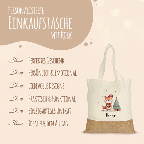 Einkaufstasche Kork - Geschenktiere