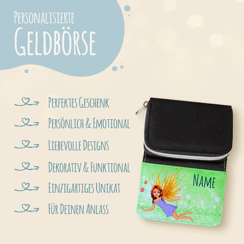 Bedruckte Geldbörse für Kinder im Zauberfee Design