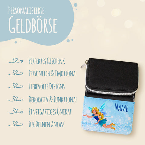 Bedruckte Geldbörse für Kinder im Zauberfee Design