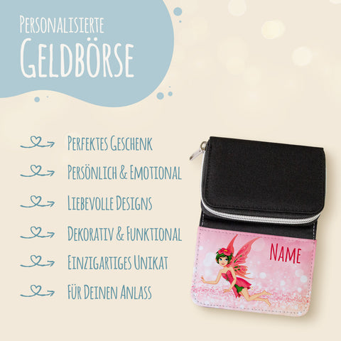 Bedruckte Geldbörse für Kinder im Zauberfee Design