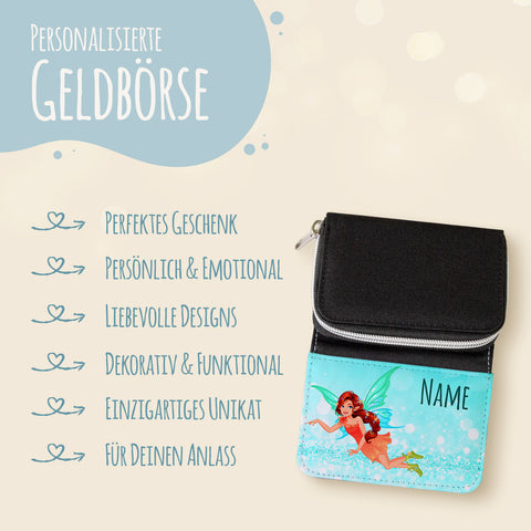 Bedruckte Geldbörse für Kinder im Zauberfee Design