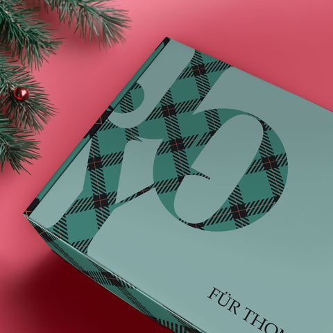 Personalisierte DIY Geschenkbox im Joy Design mit Wunschtext