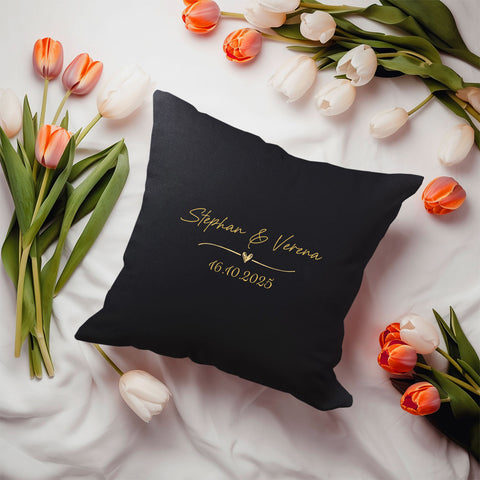Personalisiertes Kissen mit Motiv - Wedding Love