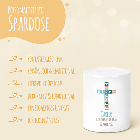 Spardose aus Keramik - Kommunion
