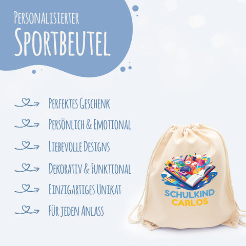 Turnbeutel für Kinder - Buch - zur Einschulung