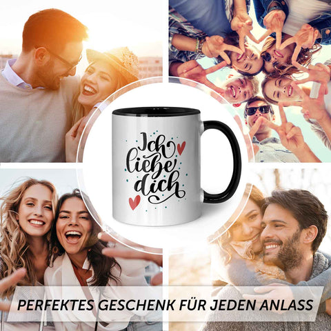 Bedruckte Tasse mit Spruch - Ich liebe dich V2