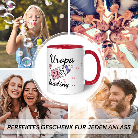 Bedruckte Tasse mit Spruch - Baby Loading in versch. Varianten
