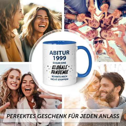 Bedruckte Tasse mit Spruch Pandemie Abitur