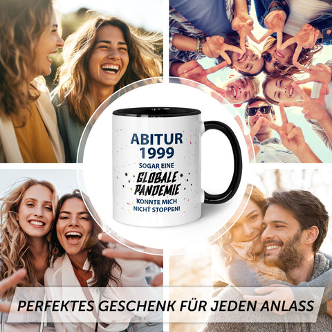 Bedruckte Tasse mit Spruch Pandemie Abitur