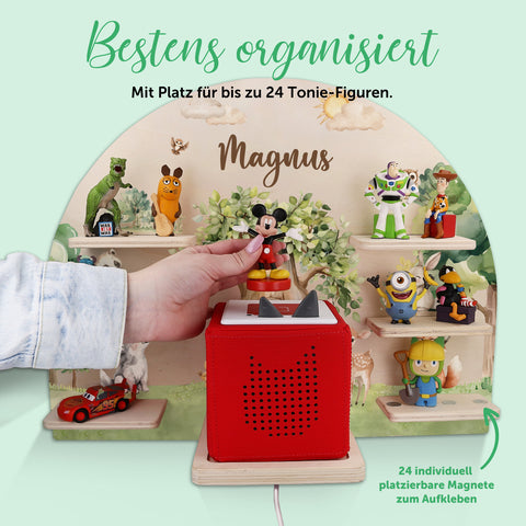Toniebox Regal für Kinderzimmer - Wald - Personalisiert mit Namen