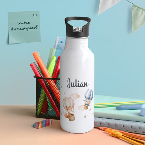 Bedruckte Trinkflasche aus Edelstahl - Ballon