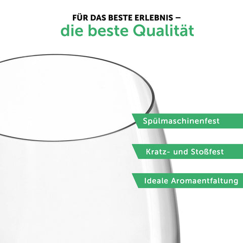 Leonardo Weingläser mit Gravur - Skyline Strausberg im Set