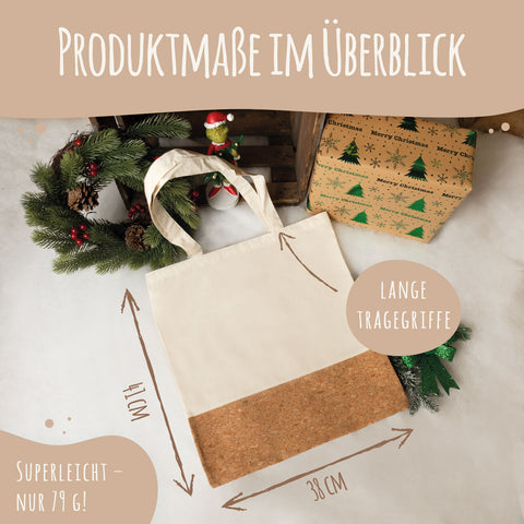 Einkaufstasche Kork - Grinch