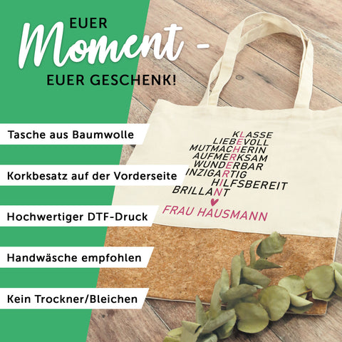Einkaufstasche Kork - Wortspiel