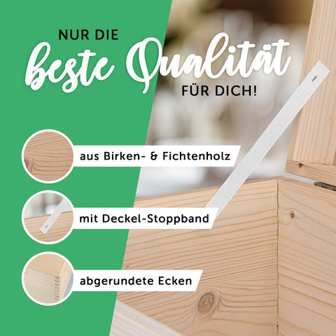 Erinnerungskiste mit UV-Druck im Golden Wedding Design