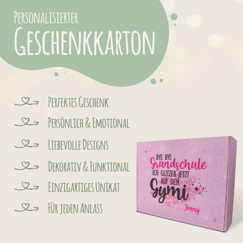 Personalisierte Geschenkbox - Bye Bye Grundschule - Einschulung