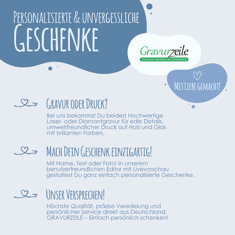 Leckerlidose für deine Haustiere - Herz Silhouette - Personalisiert mit Namen