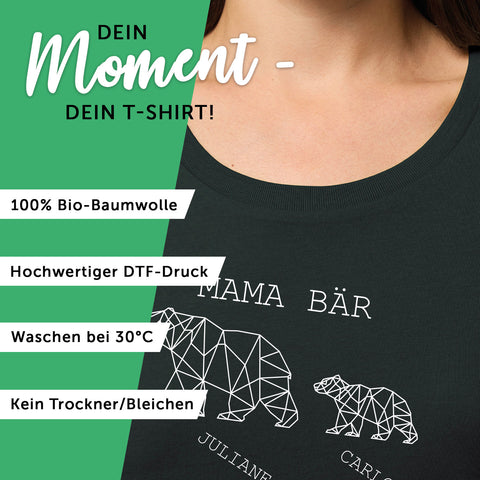 Personalisiertes T-Shirt für Damen - Mama Bär