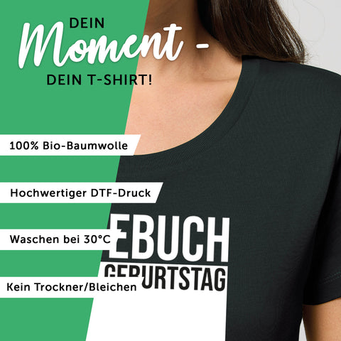 Bedrucktes T-Shirt für Damen - Gästebuch