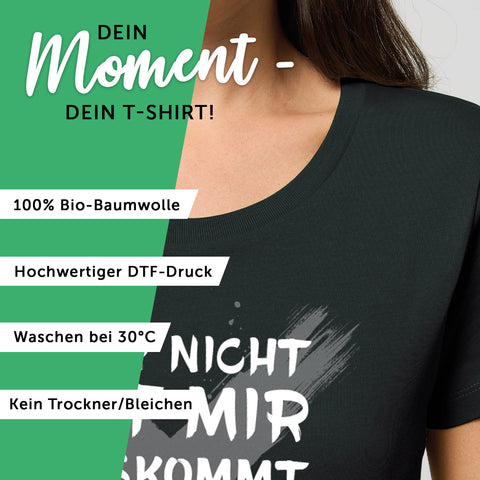 Bedrucktes T-Shirt für Damen - Wer nicht mit mir auskommt