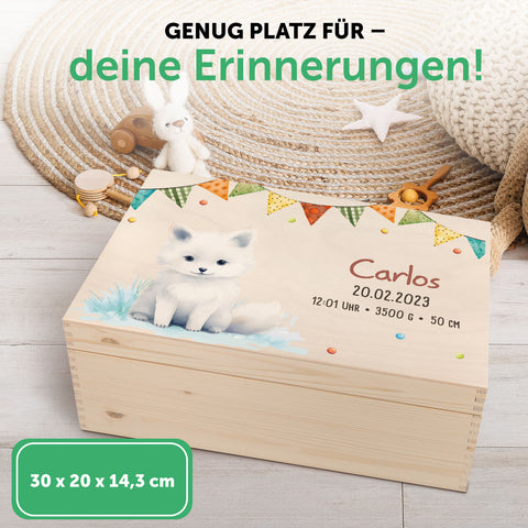Erinnerungskiste für Kinder mit UV-Druck - Partytiere