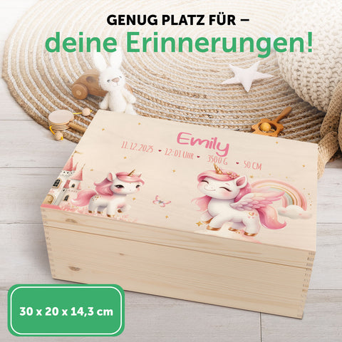 Erinnerungskiste für Kinder mit UV-Druck - Pegasus