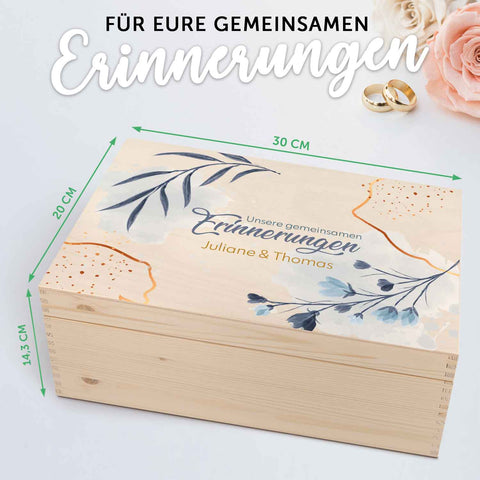 Erinnerungskiste mit UV-Druck im Unsere gemeinsamen Erinnerungen Design