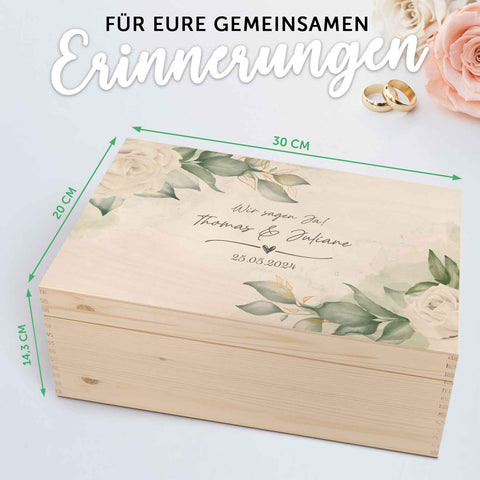 Erinnerungskiste mit UV-Druck im Wedding Love Design