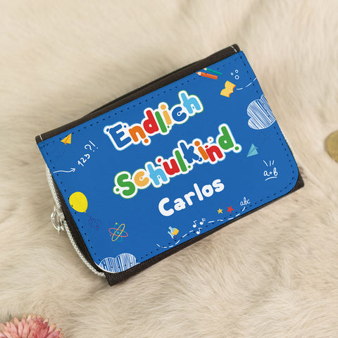 Bedruckte Geldbörse zur Einschulung - Endlich Schulkind