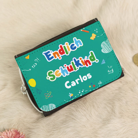 Bedruckte Geldbörse zur Einschulung - Endlich Schulkind