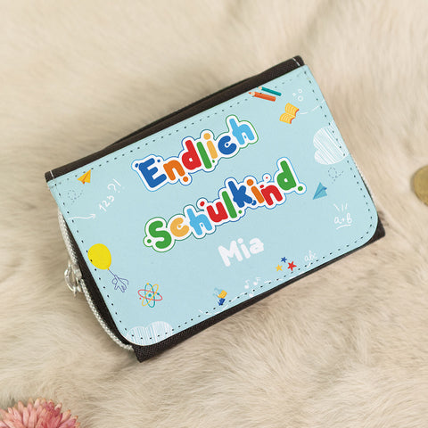 Bedruckte Geldbörse zur Einschulung - Endlich Schulkind