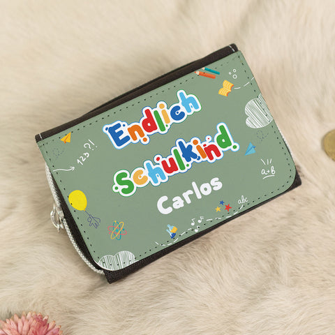 Bedruckte Geldbörse zur Einschulung - Endlich Schulkind