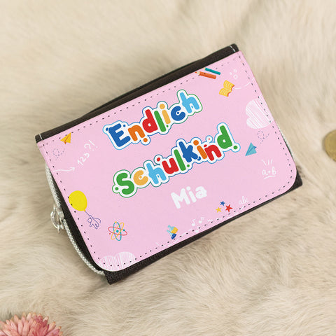 Bedruckte Geldbörse zur Einschulung - Endlich Schulkind