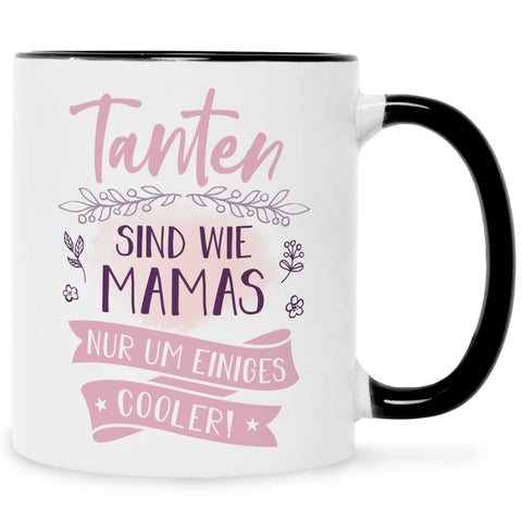 Bedruckte Tasse mit Spruch Tanten sind wie Mamas