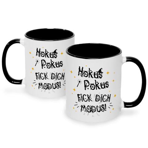 Bedruckte Tasse mit Spruch Hokus Pokus