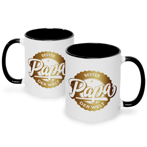 Bedruckte Tasse mit Spruch Bester Papa der Welt