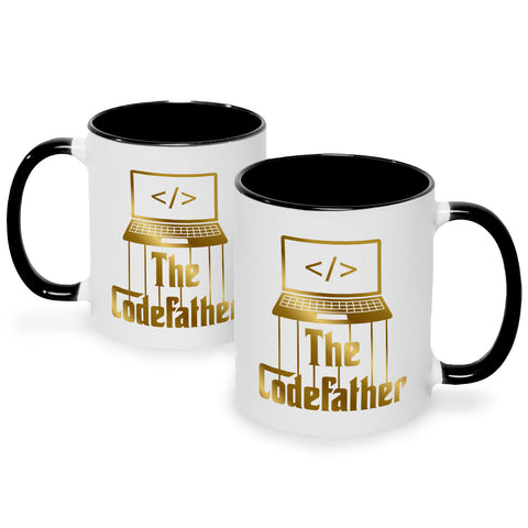 Bedruckte Tasse mit Spruch - The Codefather