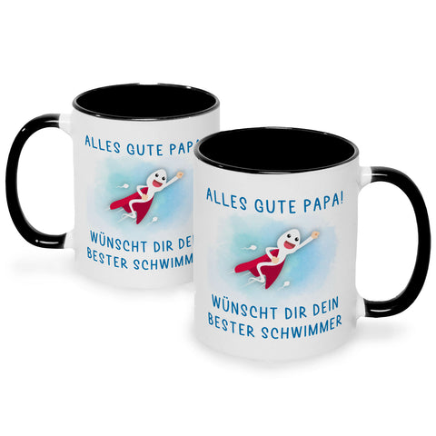 Bedruckte Tasse mit Spruch Bester Schwimmer