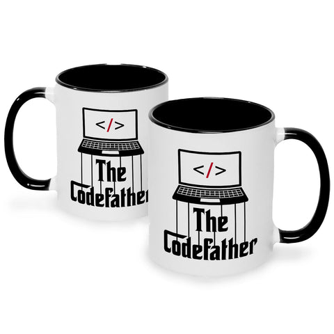 Bedruckte Tasse mit Spruch - The Codefather