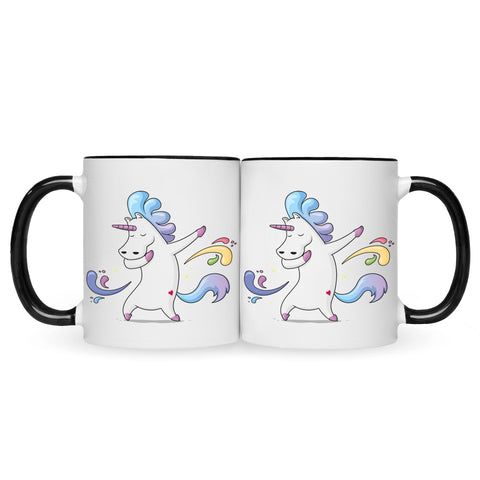 Bedruckte Tasse mit Motiv Einhorn