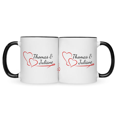 Bedruckte Tasse im Pärchen Design
