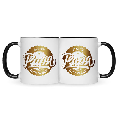 Bedruckte Tasse mit Spruch Bester Papa der Welt