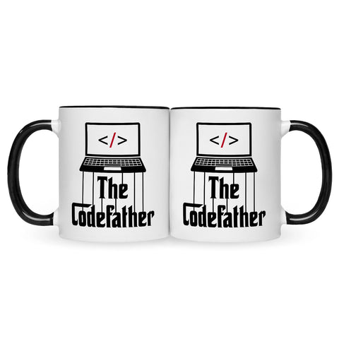 Bedruckte Tasse mit Spruch - The Codefather