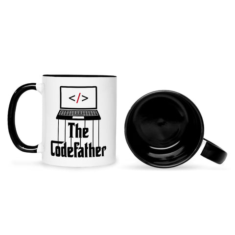 Bedruckte Tasse mit Spruch - The Codefather