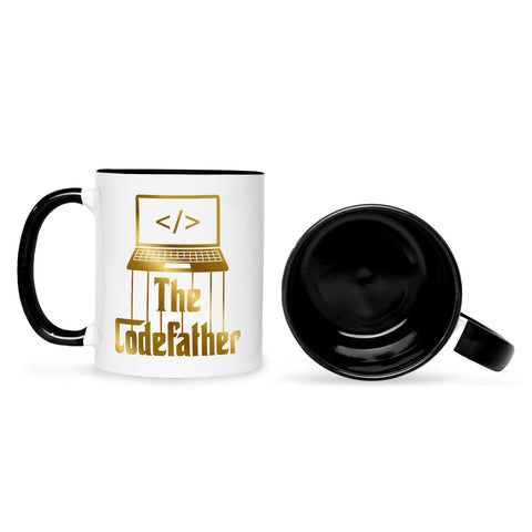 Bedruckte Tasse mit Spruch - The Codefather