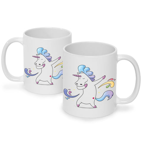 Bedruckte Tasse mit Motiv Einhorn