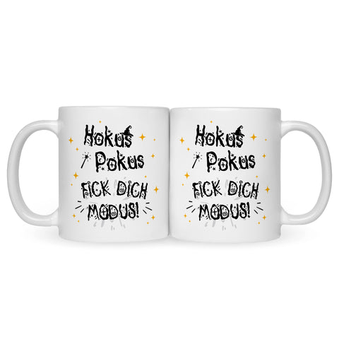 Bedruckte Tasse mit Spruch Hokus Pokus