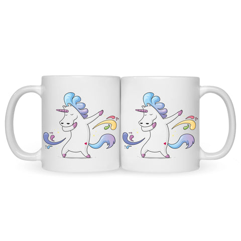 Bedruckte Tasse mit Motiv Einhorn