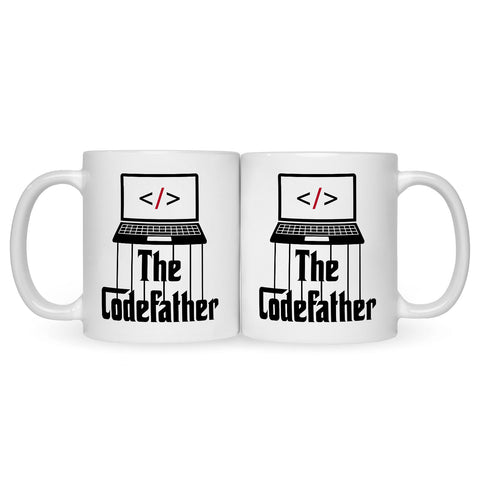 Bedruckte Tasse mit Spruch - The Codefather