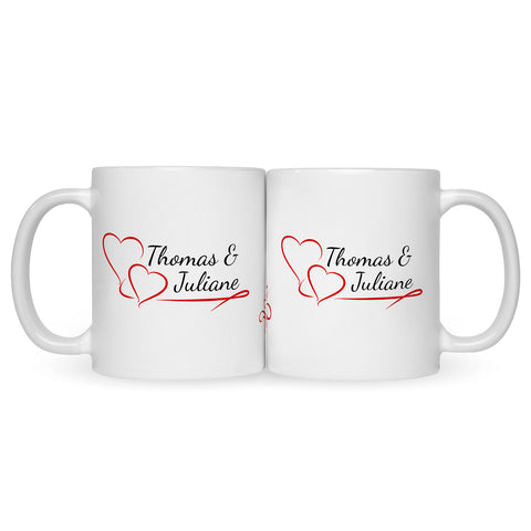 Bedruckte Tasse im Pärchen Design